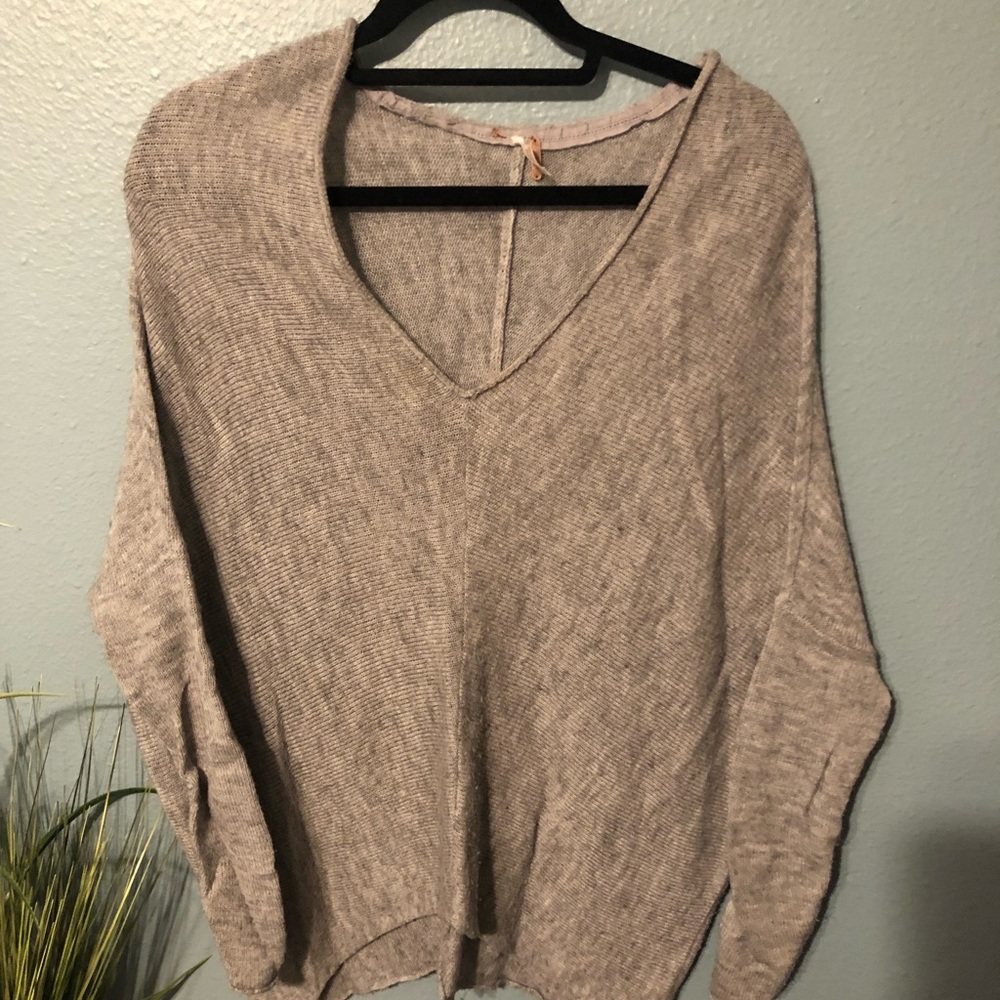 Grey free people sweater